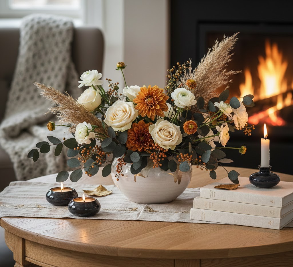 Handgjorda centerpieces för bord